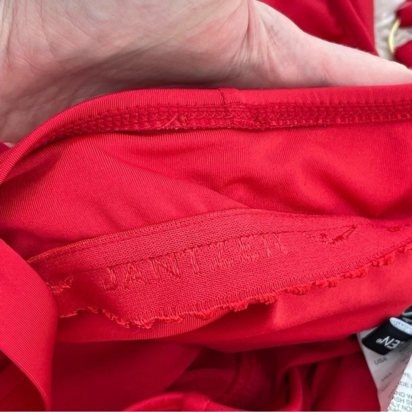 Jantzen Surplice Maillot One-Piece Swimsuit adjustable straps Red size 22W - Picture 10 of 10